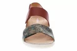 Revere Como -Sneakers shop Como Cognac Peacock Python Front