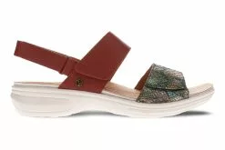 Revere Como -Sneakers shop Como Cognac Peacock Python Profile 1